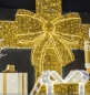 Preview: LED - beleuchtete Riesenschleife Fassaden - Aussenbereich, Weihnachten
